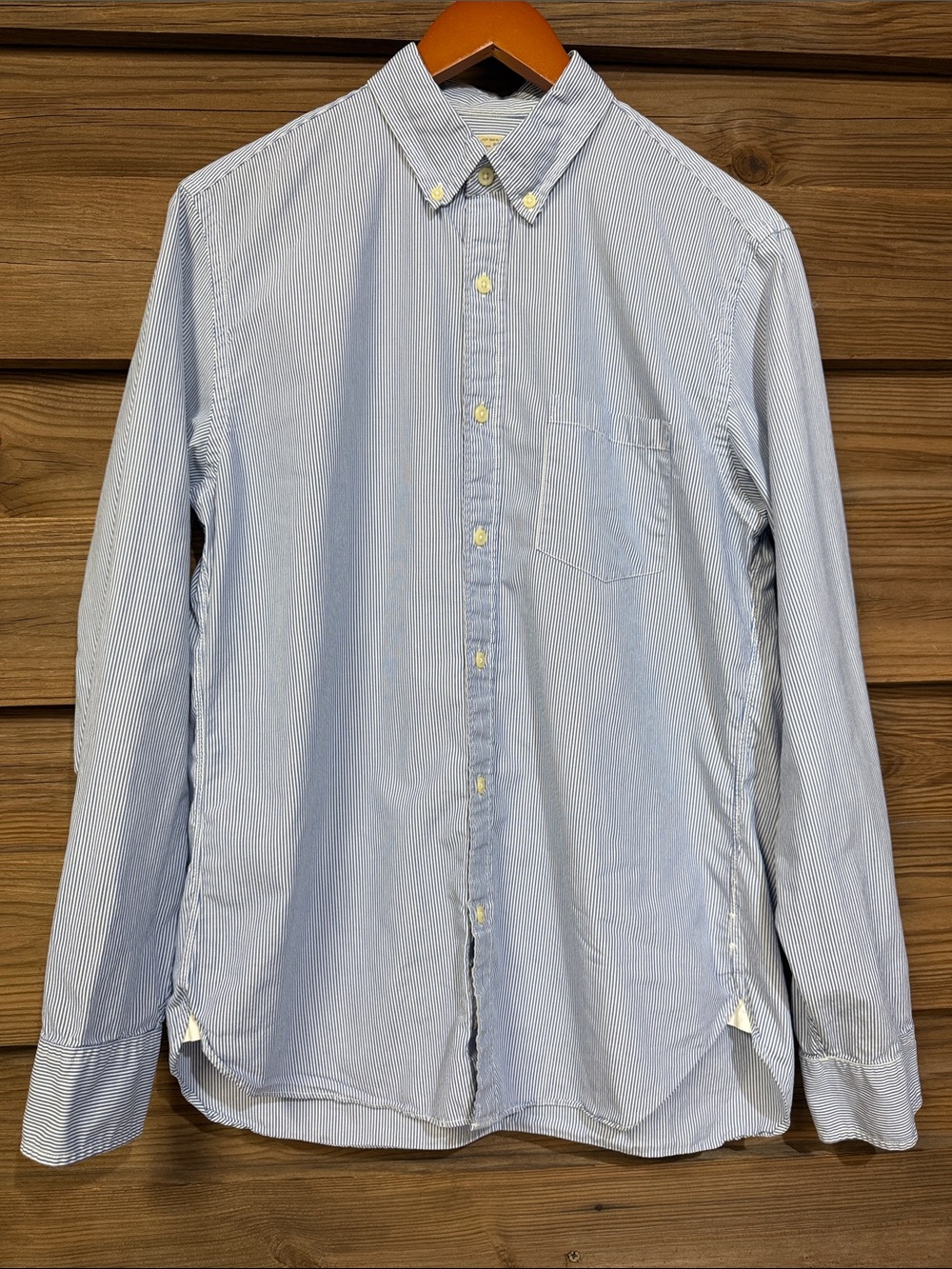 J. Crew 2-Ply Pinstripe Button-Down Shirt